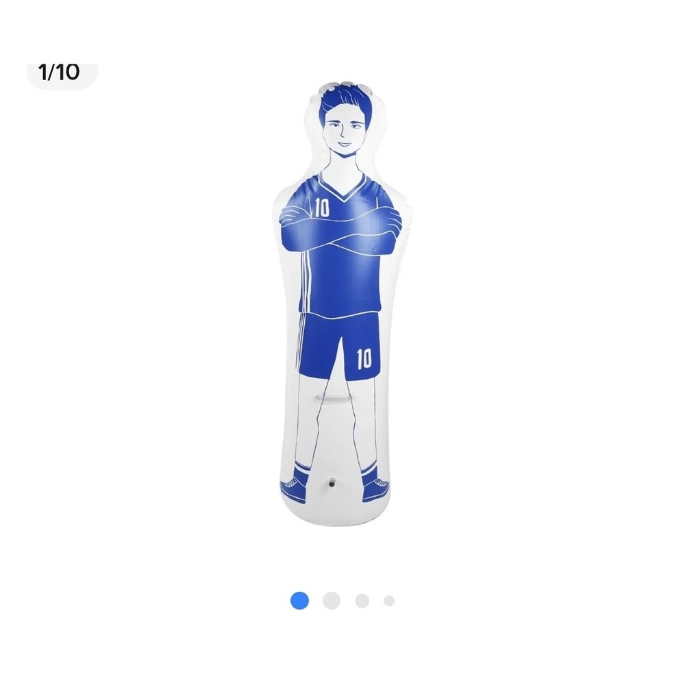 Inflatable Soccer Training Dummy 63in by 16 inches tall New